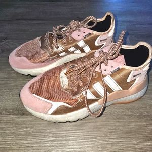 Adidas womens blush pink sneakers